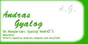 andras gyalog business card